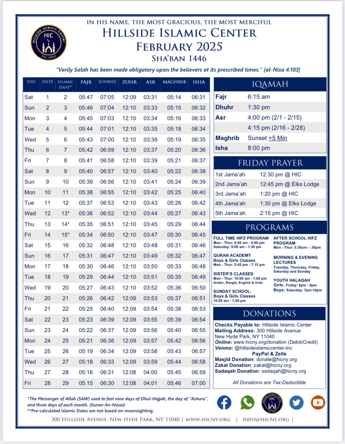 monthly prayertime image