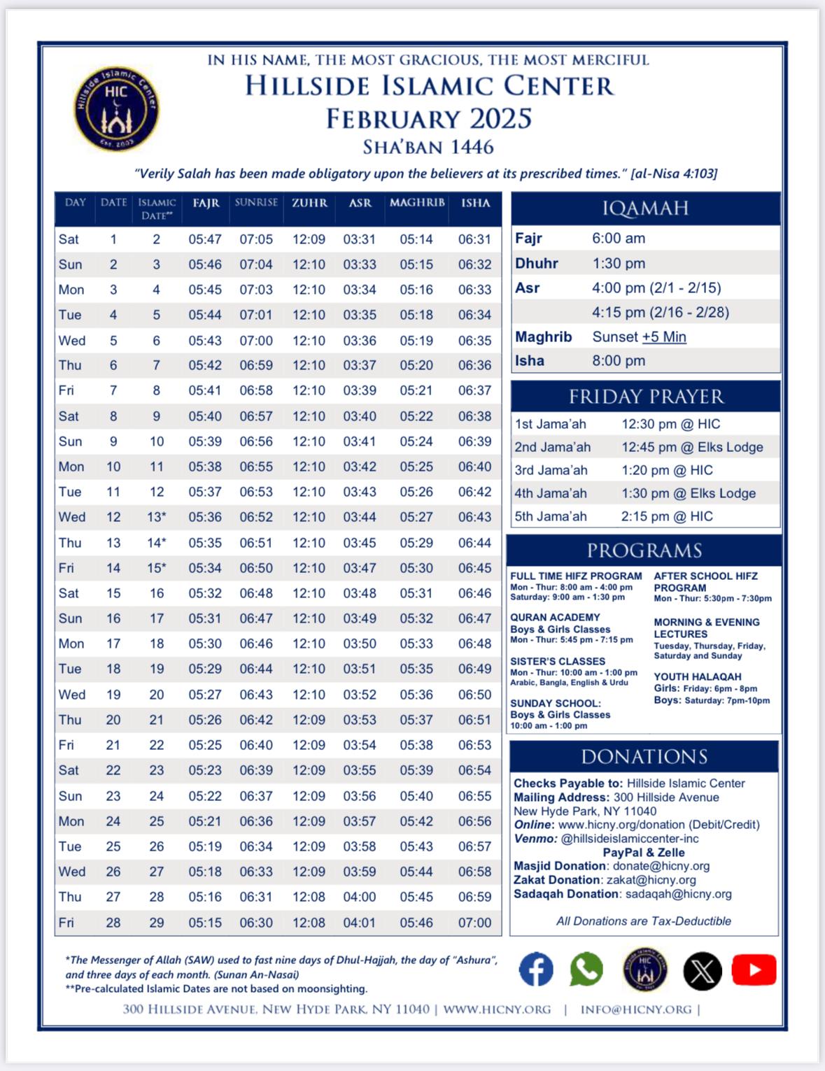 monthly prayertime image