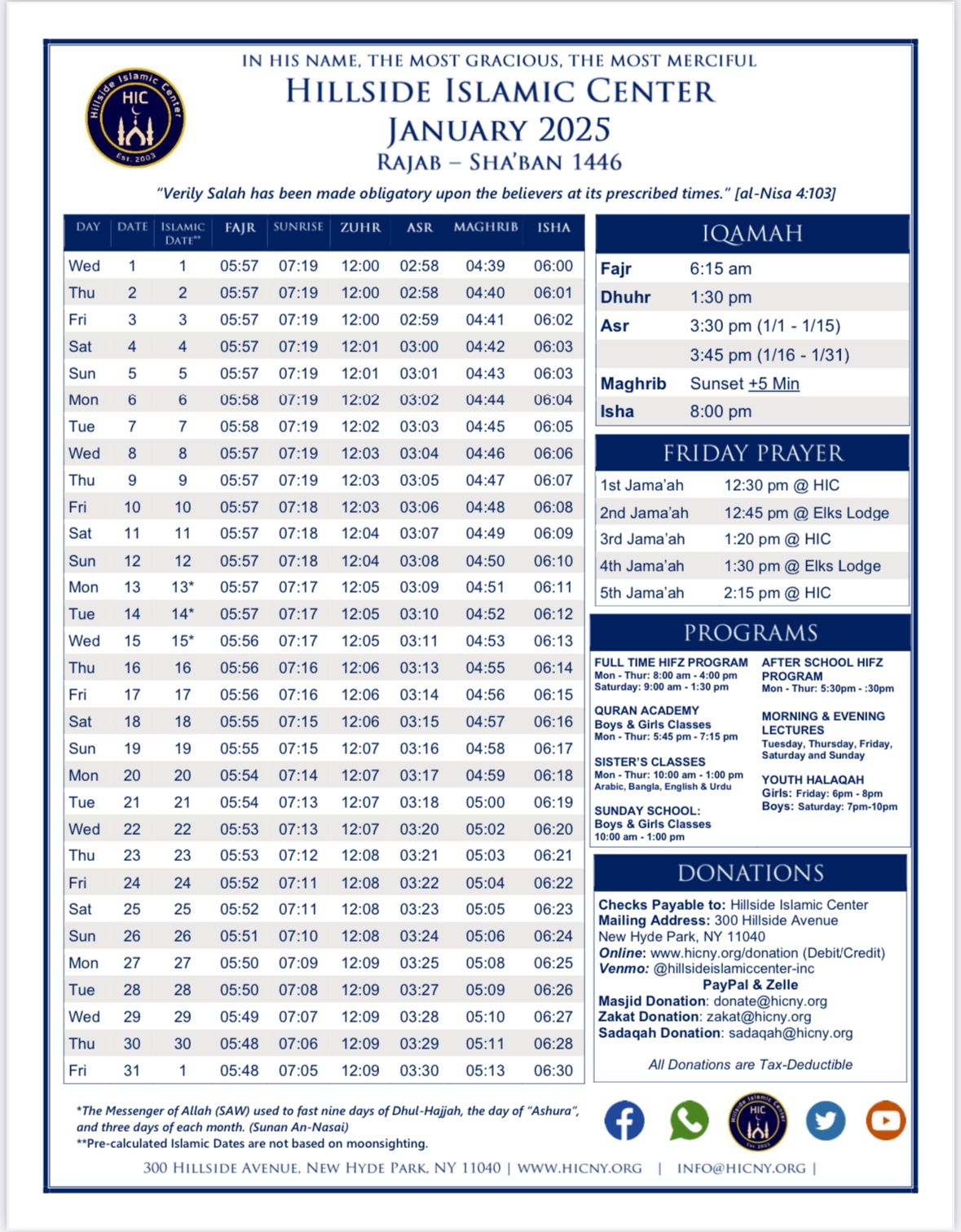 monthly prayertime image