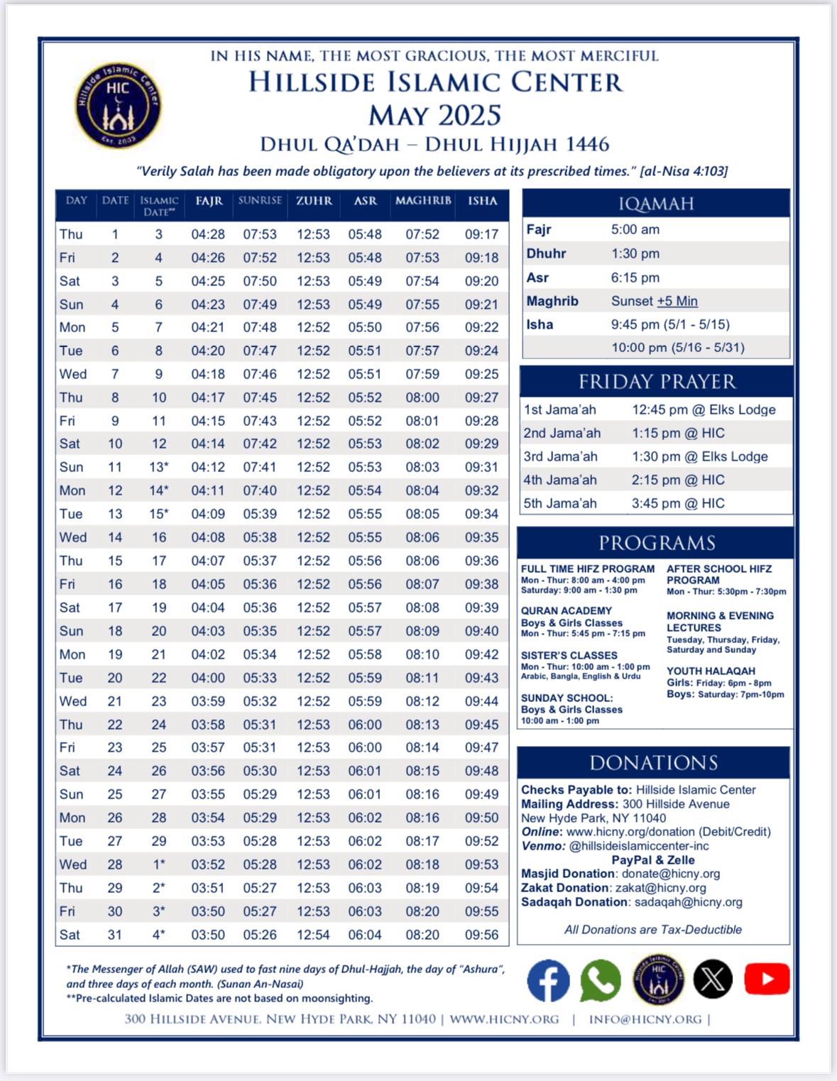 monthly prayertime image