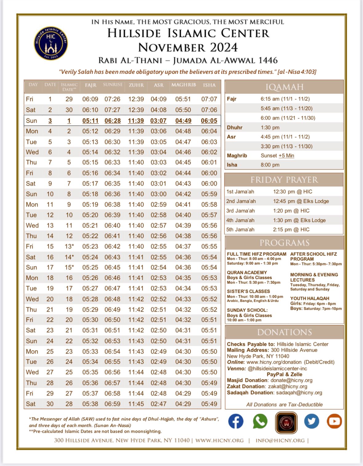 monthly prayertime image