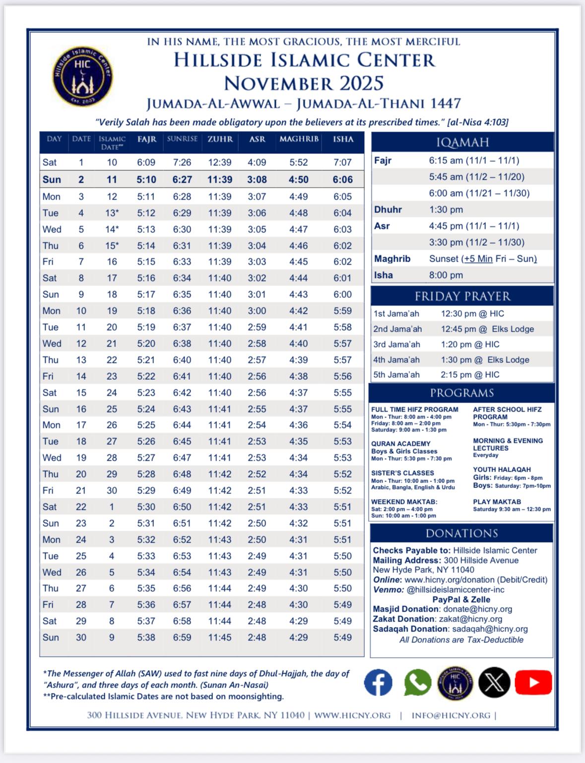 monthly prayertime image